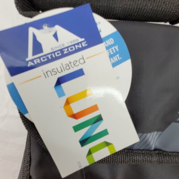 Arctic Zone Lunch Bag Zipper, Handle in Black New with Microban - Picture 2 of 13